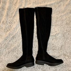 Black Over The Knee High Boots